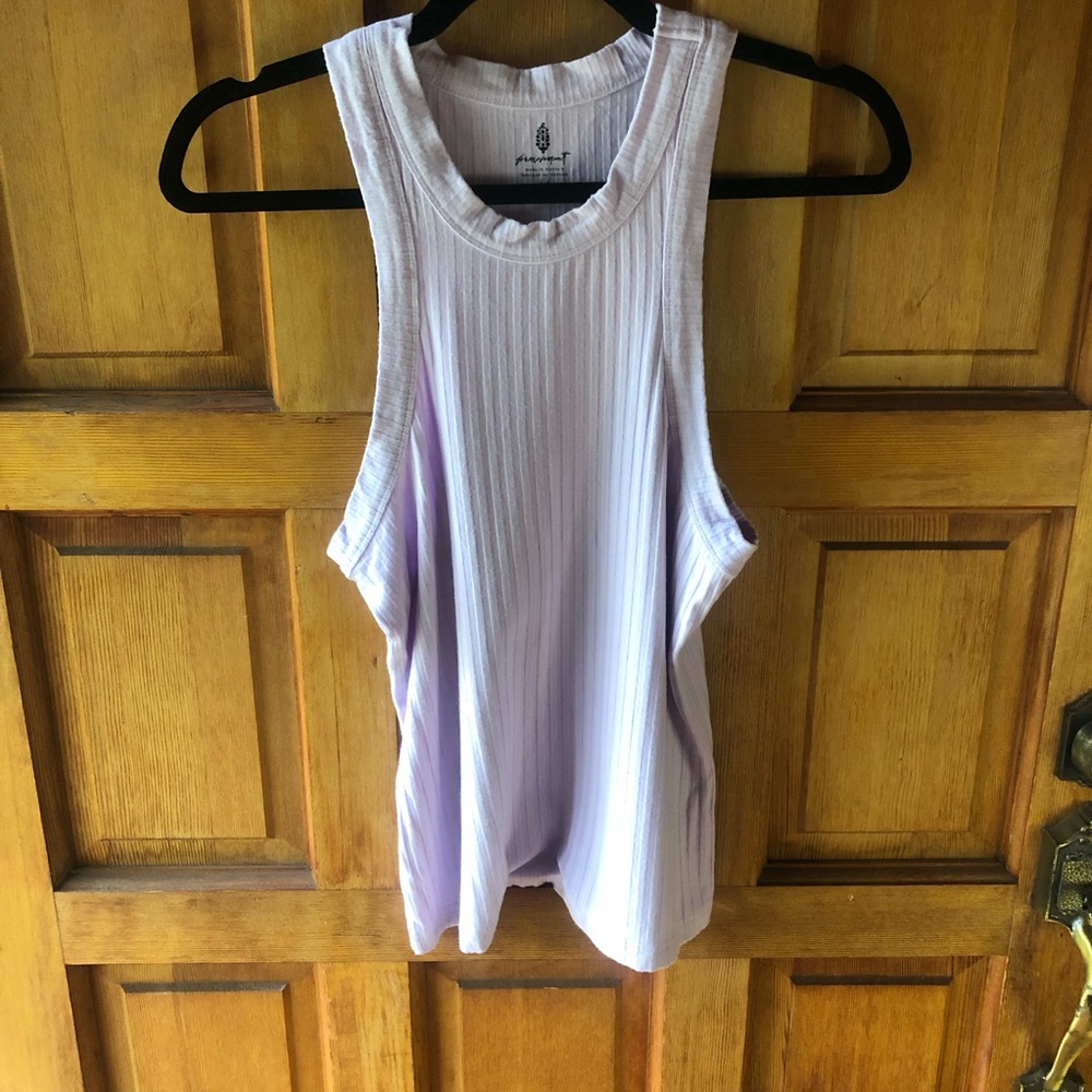 FP Movement by Free People Lavender Ribbed Tank Top